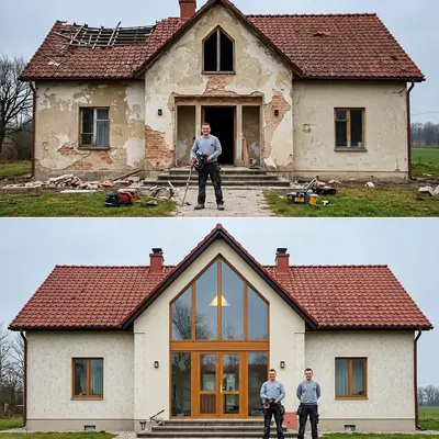 Будинок до та після оновлення